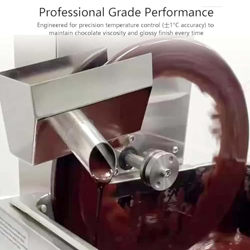 Commercial Stainless Steel Chocolate Melting Tempering Machine Tank with Mixing Wheel Adjustable Speed Auto Dispenser for Bakeries Confectionery Shops pouring machine