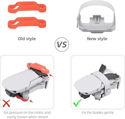 Propeller Guard+16PCS Propeller Blade +Propeller Holder Starp for DJI Mini 2 Mini 4K/Specta Drone,Light Weight Props Guard Bumper for Mavic Mini SE Drone Protective Accessory