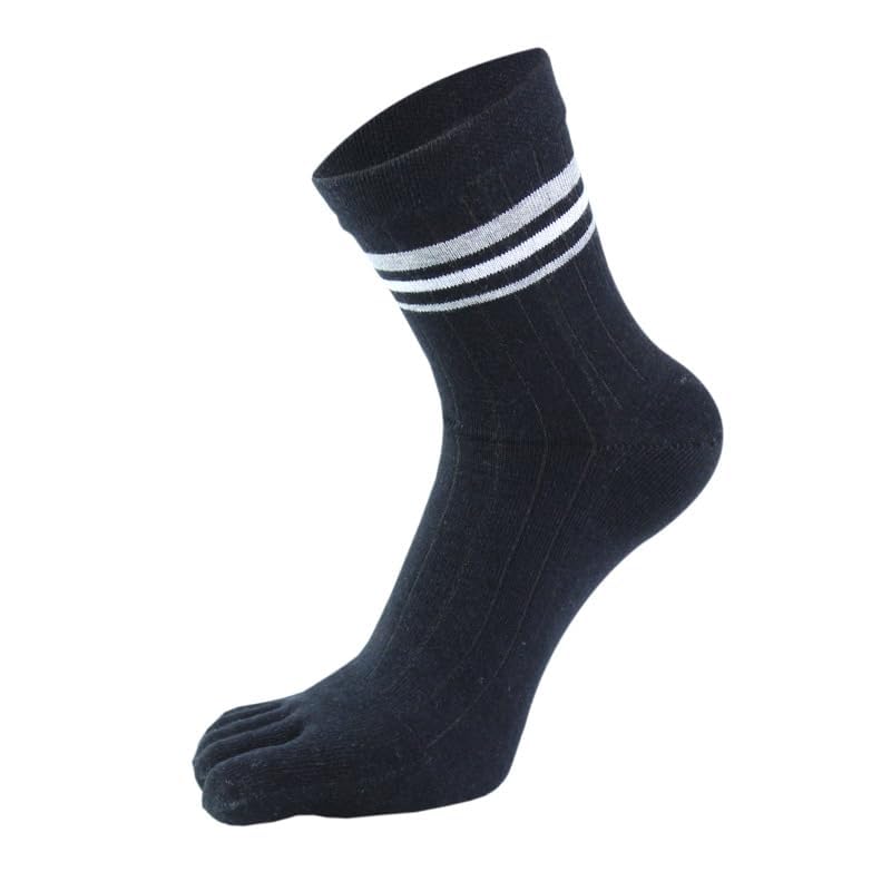 Men's Cotton Toe Socks Five Finger Design Socks Soft and Breathable Sport Athletic Running 4 Season Lightweight Casual Socks4