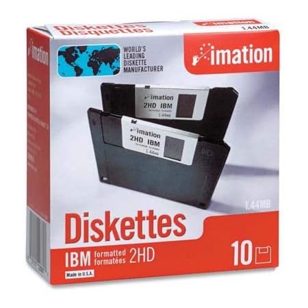 Imation - 3-1/2" Diskettes, Formatted, PC Format, 1.44MB, DS-HD