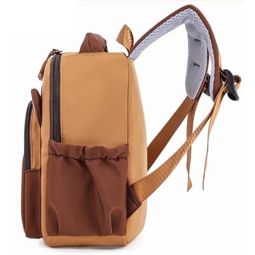 Sac d'école grande capacité style capybara mignon et léger - 7