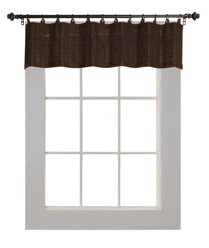 Bamboo Ring Top Curtain Fba_Brp064812-93 Valance, 48" L X 12" H, Espresso #TOP10
