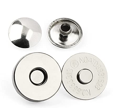 Fermoir magnétique 14 mm à double rivets MAHAVIMOKSA pour fermeture puissante de sac en cuir