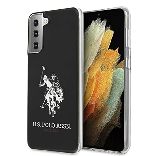 US Polo Cover rigida in silicone per Samsung Galaxy S21 Plus, colore: Nero