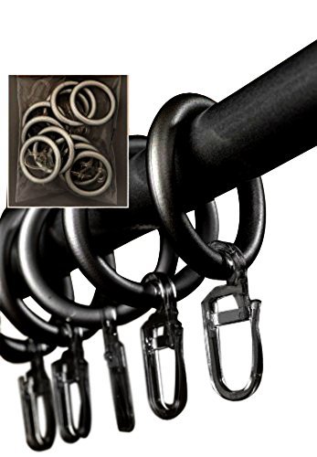 HOPEG Gardinenringe Faltenleghaken mit Ringe 20 teilig Komplett Set Cover