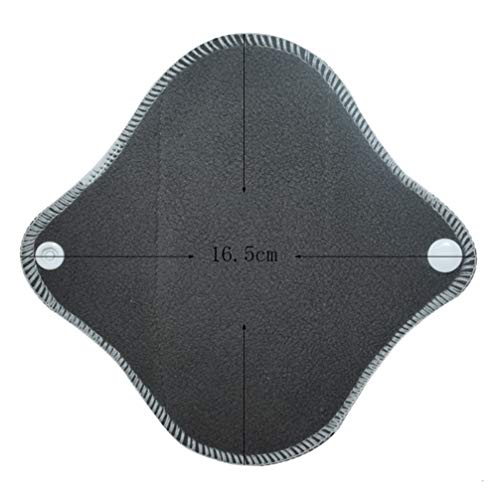 EXCEART 7 Pcs Almofadas Sanitárias Reutilizáveis â€‹â€‹Carvão de Bambu Lavável Mama Pano Menstrual A