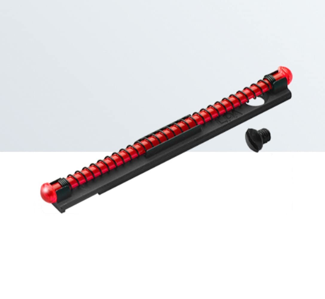 Mirino universale LPA SIGHTS in alluminio SUPER BIG DOT con fibra ottica rossa MF40-Rosso