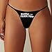 BAIJIAOYUN G-String Thongs for Women Daddys Lil Fuck Toy, Sexy T-back Panties Low Rise Underwear M