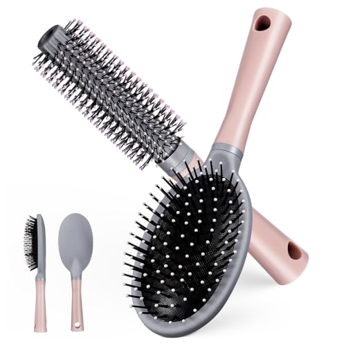 EPIGEIST 2 piezas Cepillo para Cabello Rizado con Diseño Ergonómico y Material Abs Resistente para Tipo de Cabello para Desenredar y Peinar Cómodamente