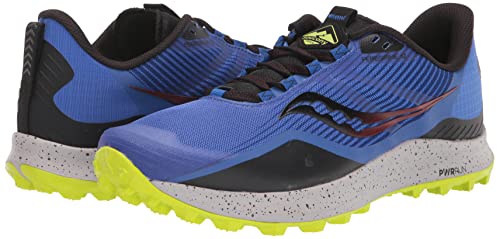 Saucony Tênis de corrida masculino Peregrine 12 Trail, Raz/Ácido Azul, 10