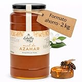 Miel de Azahar, 2 Kg Miel de calidad, miel pura de abeja de panal de miel con aroma floral suave y sabor auténtico, ideal para infusiones, tostadas y recetas caseras, producto natural.