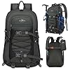RAINSMORE Hiking Backpack 40L Packable Backpack Waterproof Backpack Lightweight Camping Backpack Men Women Hiking Daypack for Outdoor Traveling Trekking, Grey