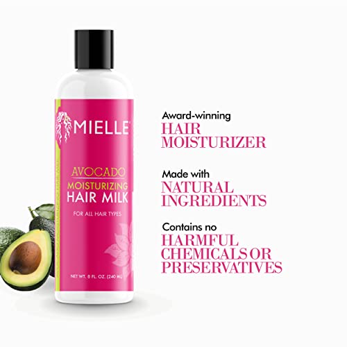 image for Mielle Organics Avocado Moisturizing Hair Milk for All Hair Types, Moi