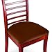 Easy Fit Seat Covers for Chairs, Bar Stools, Patio Cushions - 2 PC Set, Brown