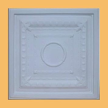 Ancona White 24x24" PVC 20 mil Ceiling Tile - Drop in Grid or Staple/Glue Application