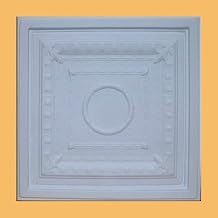 Ancona White 24x24" PVC 20 mil Ceiling Tile - Drop in Grid or Staple/Glue Application