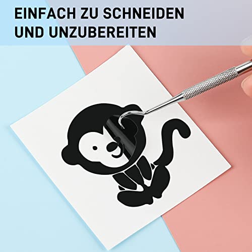 30,5cm x 366 cm Glänzend Schwarz Plotterfolie selbstklebend Vinyl, Schwarz Plotterfolie Vinyl für Silhouette Cameo, die meisten Schneidemaschine
