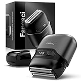 Electric Foil Shaver for Men, Compact Waterproof Rechargeable Razor with 3 Floating Blades, IPX7 Wet/Dry Use, USB Type-C Charging, Portable Travel Electric Shaver