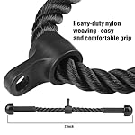 QIANGZEHU Tricep Rope Cable Attachment for Gym Rope Pull-Down Attachment with Rubber Handles Exercise Machine Attachments Pulley System - Image 3