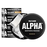 Fully Loaded Alpha Nootropic Pouches (Mango) - 5 Cans - 15 Pouches per can -Effective Nootropic Delivery, Nic Pouch Replacement - Faster Absorption, Alpha GPC, L-Tyrosine, GABA