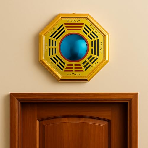 Image of Feng Shui Pakua Mirror | Wall & Door Decor for Positive Energy, Protection & Vastu Correction | Bagua Mirror to Remove Negative Energy (6 Inch)