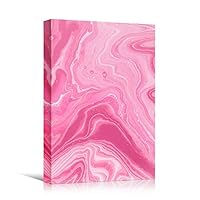 Canvas Wall Art Liquid Abstract Abstract Colorful Decorative Elements Mixed Media Multicolor Swirly - 12x18 inches