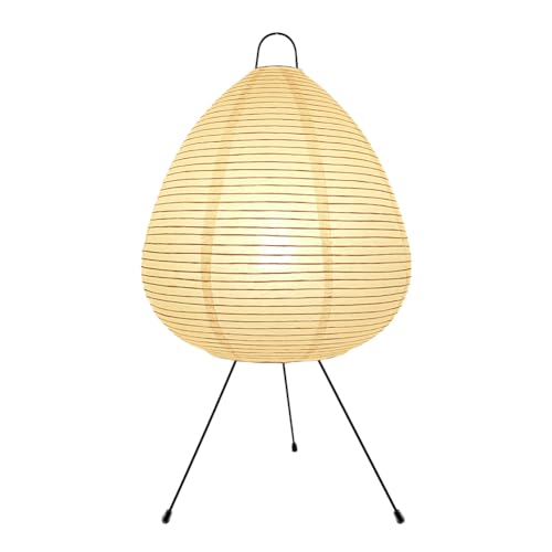 Fosinz 20 Inch Table Lamp, Cute Paper Lamp, Ambient Lighting Lamp, Cozy Bedside Lamp, Minimalist Warm Glow Light for Bedroom Living Room Kids Room Dorm