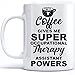 Coff.ee gibt mir Superkraft für Ergotherapie-Assistenten Kaffeetasse, Ergotherapeuten-Becher inspirieren, Assistent für Physiotherapie Mikrowellen-Geschirrspüler-Tassen Keramik 11 Oz