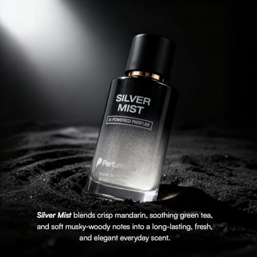 Image of Silver Mist Parfum 50ML - Long Lasting Unisex Perfume | Perfume for Men & Women | Premium Parfum, AI Powered Men's Fragrance