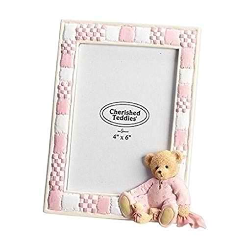 Roman 12474 Cherished Teddies Girl Decorative Frame, Holds 4 X 6-Inch Photo, 8-Inch Height #TOP25