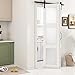 OHTOMO Bifold Frosted Glass Barn Door 32 in x 84 in (Double 16inch) with 36