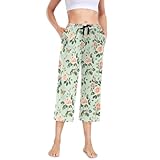Poches et cordon de serrage : doté de deux poches pratiques et d'un cordon de serrage à la taille, ce pantalon de pyjama pour femme avec poches offre à la fois style et fonctionnalité.