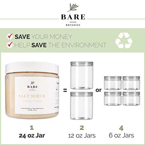 image for Bare Botanics Body Scrub (Coconut Vanilla) – Gentle Exfoliator & Sup
