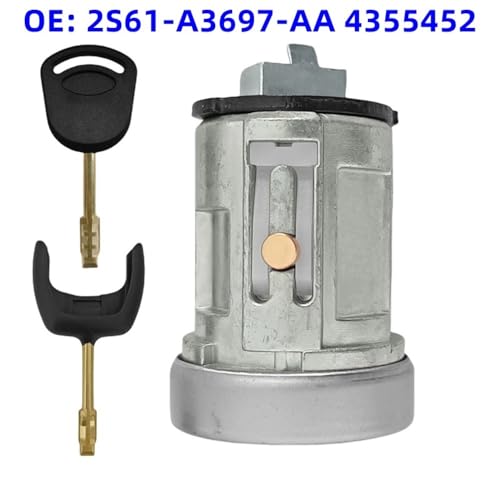 Cilindro de cerradura de encendido 2S61-A3697-AA para Ford Transit MK7 con 2 llaves 3