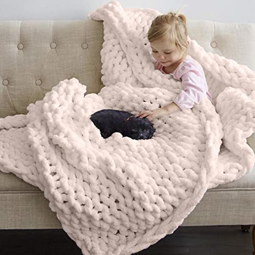 Chunky Knit Blanket, Super Luxurious - Soft And Comfortable Chunky Knit Blanket Throw, Cable Knit Throw Blanket For Sofa, Bed, Chair, Machine Washable Big Blanket #TOP2