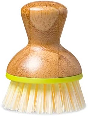 Full Circle Bubble Up Ergonomic Bamboo Handle, Dish Brush, Green