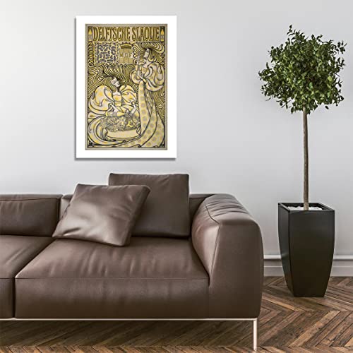 Affiche Delftsche Slaolie de Jan Toorop sur mat d'archivage - 5