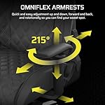 Corsair TC500 Luxe Gaming Chair – Premium Breathable Fabric – Wide Seat – Five-Way Adjustable Armrests – Adjustable Built-in Lumbar Support – 90-135 Degree Recline – Shadow - Image 5