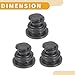 Partuto Oil Drain Plug Pan Thread Repair No.06L103801 - Car Sump Drain Nut Oil Drain Bolt - for Audi A3 2015-2020 Plastic Black - 3 Pcs