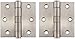 Deltana SS33U32D Stainless Steel 3-Inch x 3-Inch Square Hinge