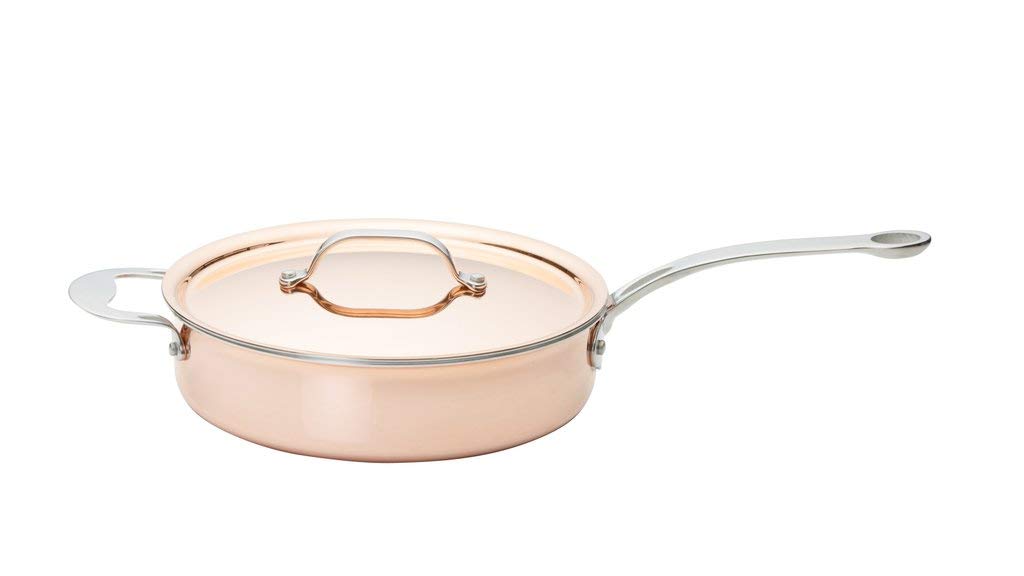 COPPER TRI-PLY 24CM SAUTÉ PAN 2.9 LITRES