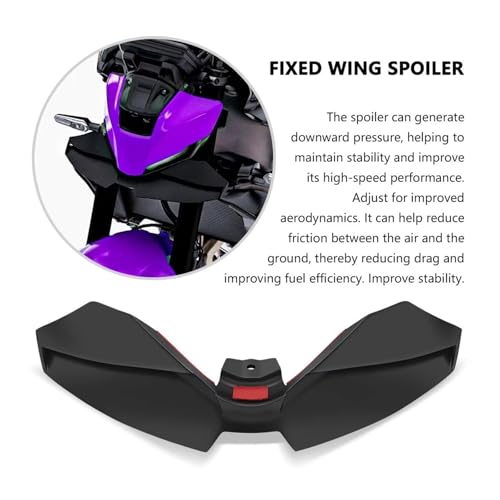 Aileron aérodynamique pour MT-09 2024-2025 spoiler avant en fibre de carbone pour moto Yamaha - 6
