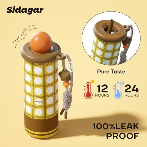 Sidagar 18 oz Tumbler, Insulated Stainless Steel Travel Water Bottle by Sidagar - Used condition - Image 3