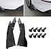 Car Rear Bumper Lip Splitter for Audi A4 B7 8E 2004 2005 2006 2007 2008, 2 Pcs Side Fin Fenders Protector Anti Scratch Wrap Angle Spoilers, Car Accessories,Bright Black