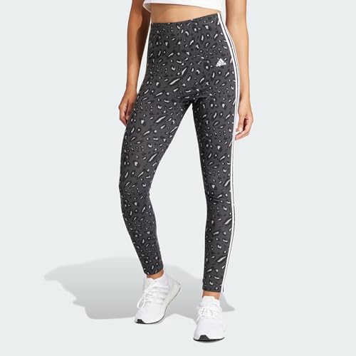 adidas Mujer Essentials 3-Stripes Animal Print Leggings,...
