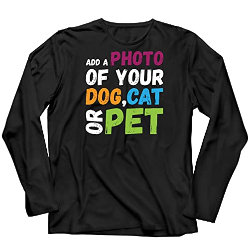 T-shirt personnalisé animaux manches longues homme contre la grisaille