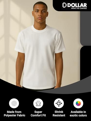 Image of Dollar Club Men's Cotton Round Neck Solid T-Shirt