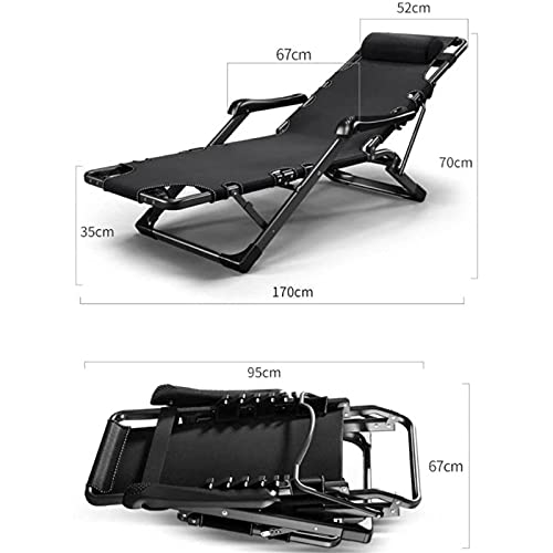Zero Gravity Lounge Chair, Oversized Reclining Chair For Heavy Duty People Metal Steel Folding Camping Lounge Chair Outdoor Garden Lawn Pool Zero Gravity Chair-Lounge Chair Lounge Chair ( Color : A ) #TOP4