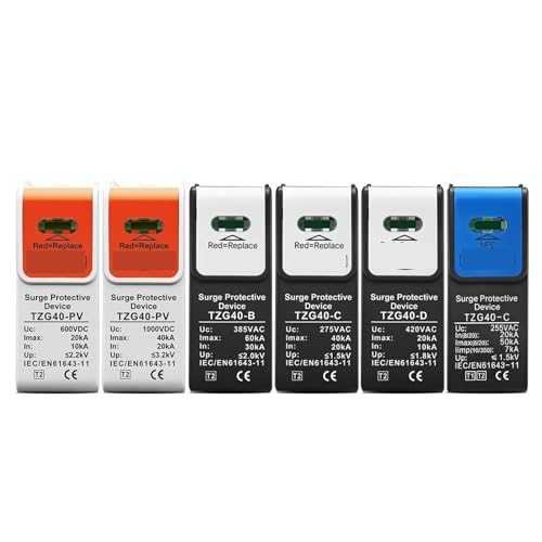 Tube de décharge surtension CC AC TZG40 protection parafoudre 10-20kA 1000V