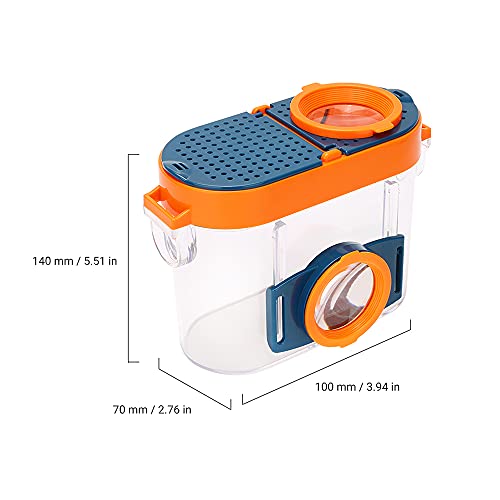 Caixa de inspeção de insetos com ampliações 2.6X e 4.5X Microscópio coletor e visualizador de inseto